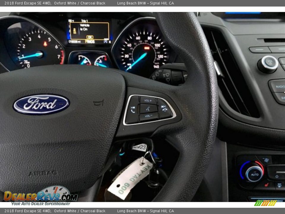 2018 Ford Escape SE 4WD Oxford White / Charcoal Black Photo #15
