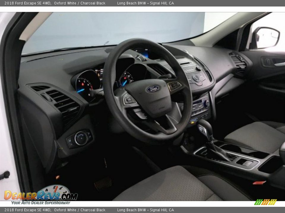 2018 Ford Escape SE 4WD Oxford White / Charcoal Black Photo #17