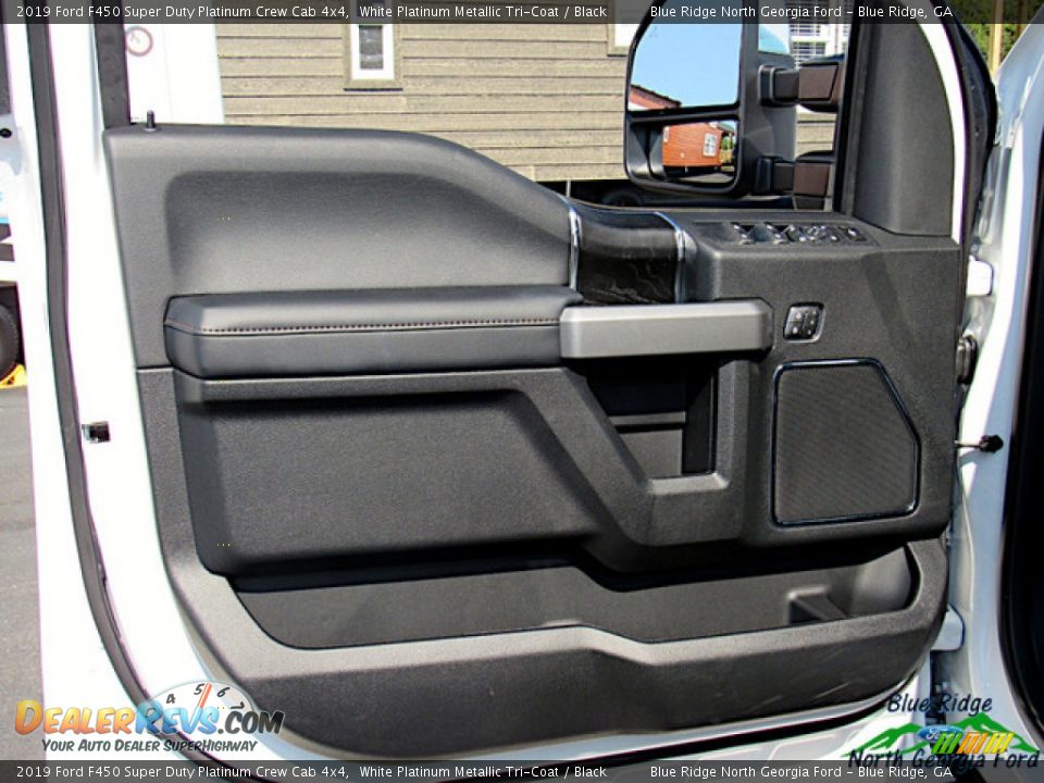 2019 Ford F450 Super Duty Platinum Crew Cab 4x4 White Platinum Metallic Tri-Coat / Black Photo #34