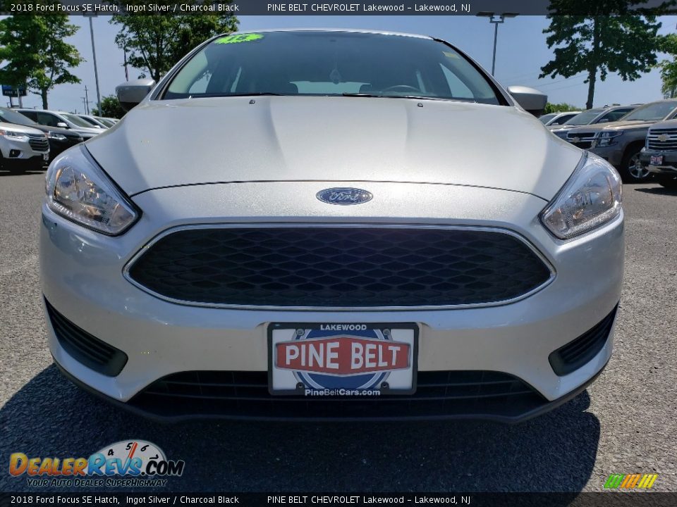 2018 Ford Focus SE Hatch Ingot Silver / Charcoal Black Photo #2
