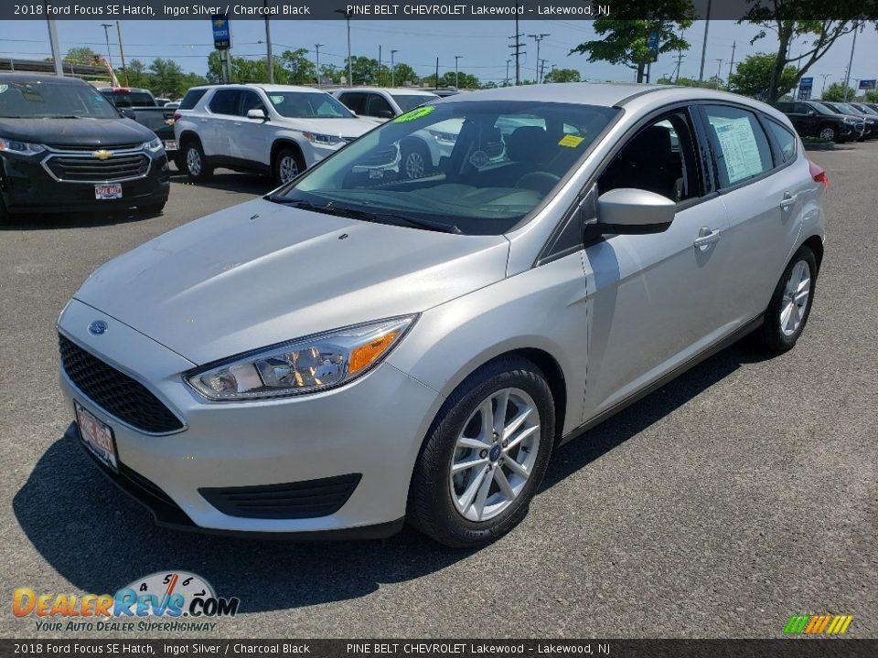 2018 Ford Focus SE Hatch Ingot Silver / Charcoal Black Photo #3