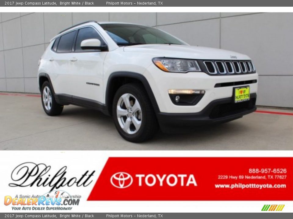 2017 Jeep Compass Latitude Bright White / Black Photo #1