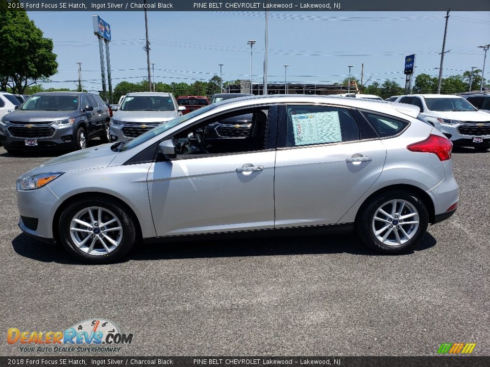 2018 Ford Focus SE Hatch Ingot Silver / Charcoal Black Photo #4