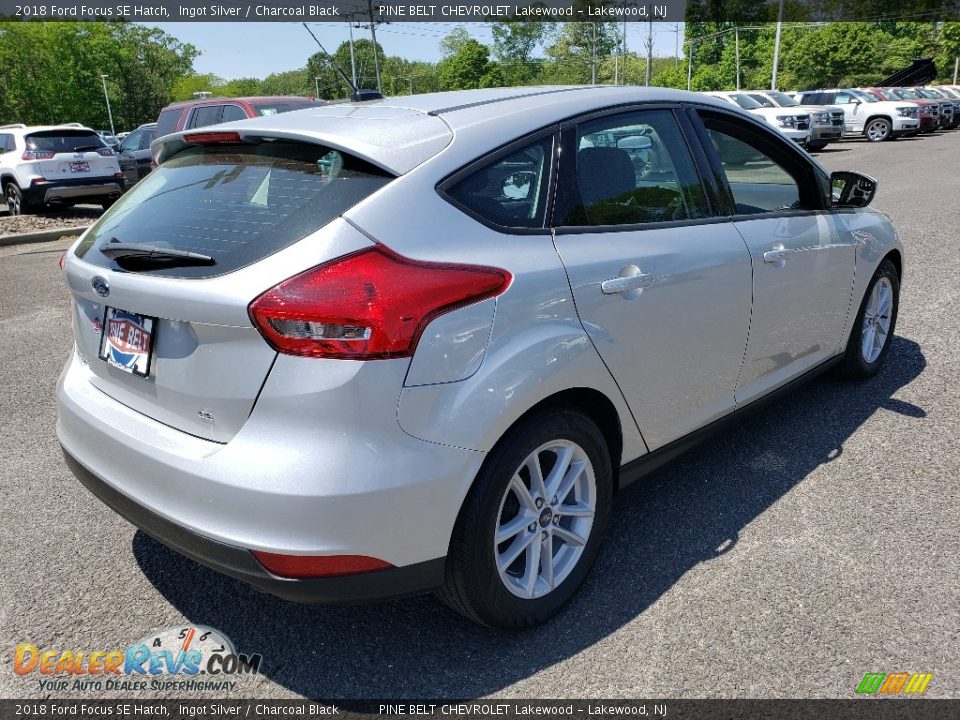 2018 Ford Focus SE Hatch Ingot Silver / Charcoal Black Photo #7