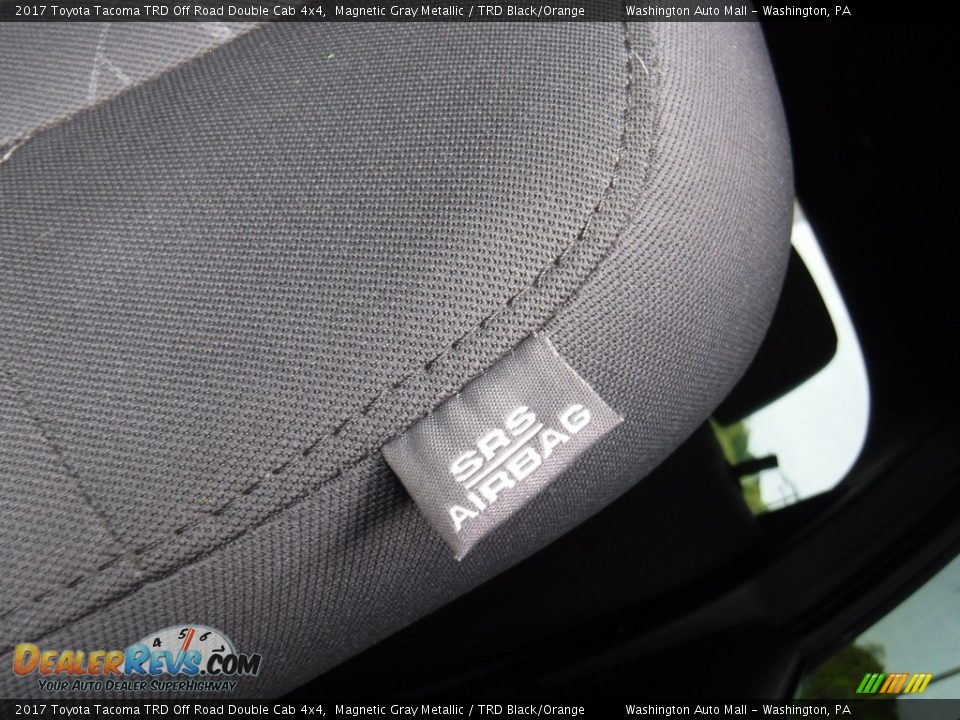 2017 Toyota Tacoma TRD Off Road Double Cab 4x4 Magnetic Gray Metallic / TRD Black/Orange Photo #22