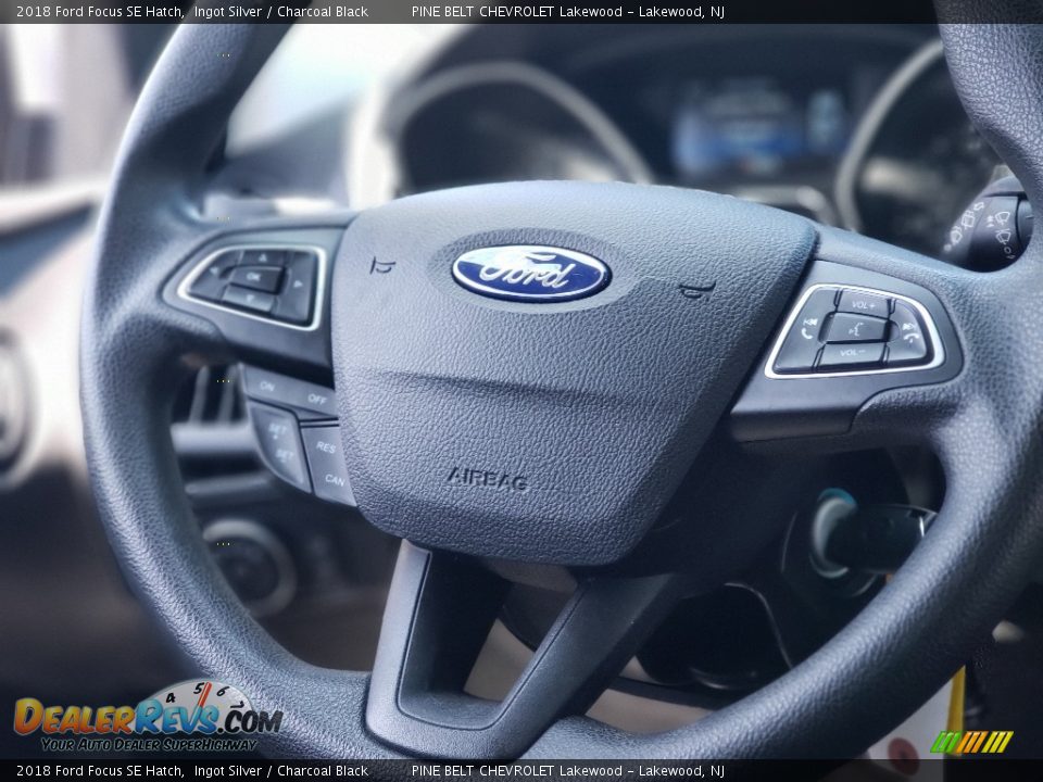 2018 Ford Focus SE Hatch Ingot Silver / Charcoal Black Photo #15