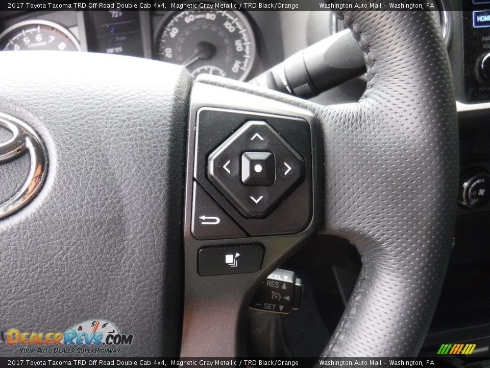 2017 Toyota Tacoma TRD Off Road Double Cab 4x4 Magnetic Gray Metallic / TRD Black/Orange Photo #28