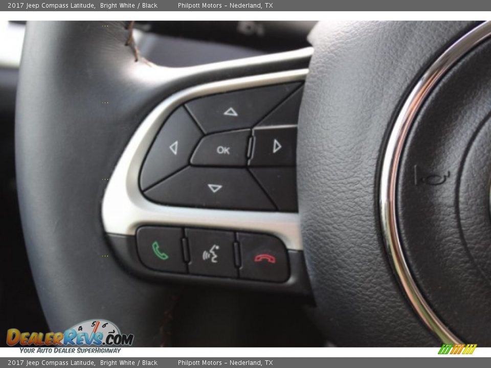 2017 Jeep Compass Latitude Bright White / Black Photo #20