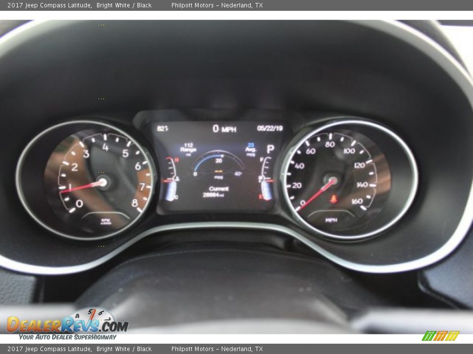 2017 Jeep Compass Latitude Bright White / Black Photo #22