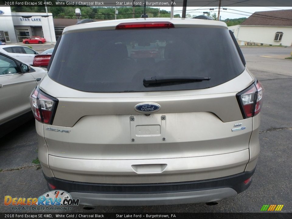 2018 Ford Escape SE 4WD White Gold / Charcoal Black Photo #3