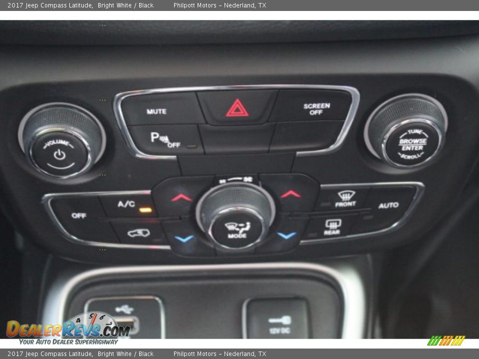 2017 Jeep Compass Latitude Bright White / Black Photo #25