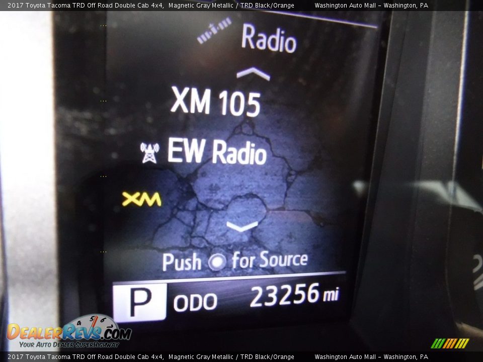 2017 Toyota Tacoma TRD Off Road Double Cab 4x4 Magnetic Gray Metallic / TRD Black/Orange Photo #34