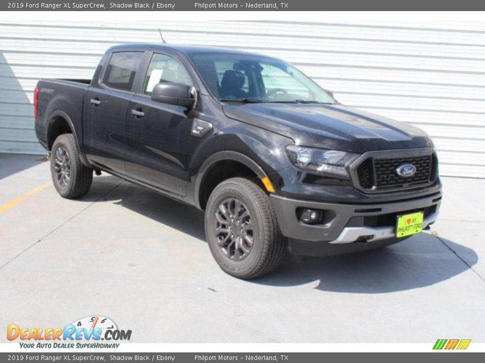 2019 Ford Ranger XL SuperCrew Shadow Black / Ebony Photo #2