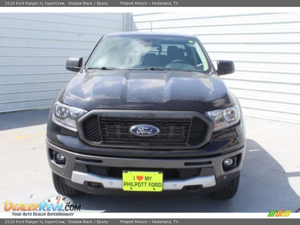 2019 Ford Ranger XL SuperCrew Shadow Black / Ebony Photo #3
