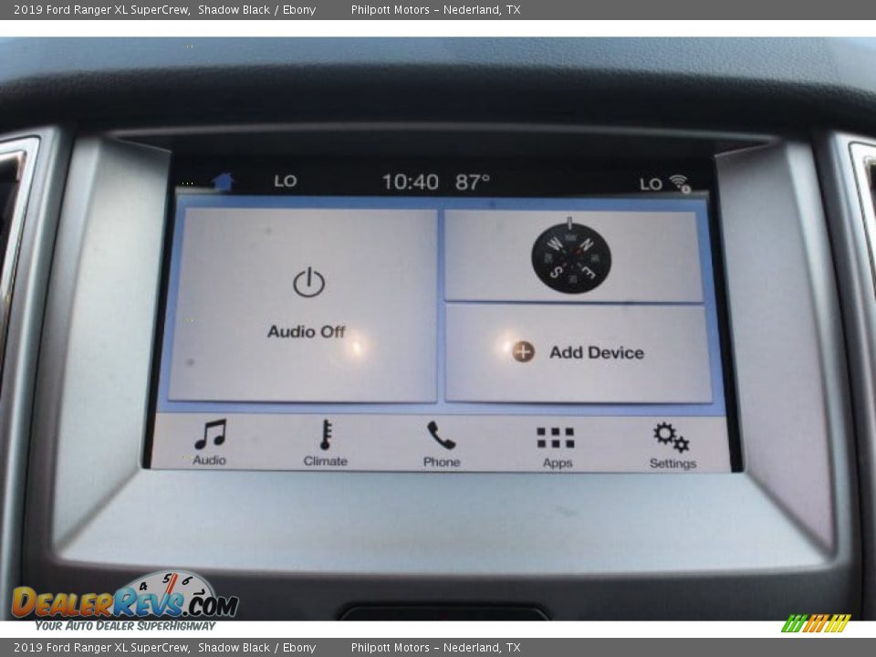 2019 Ford Ranger XL SuperCrew Shadow Black / Ebony Photo #12