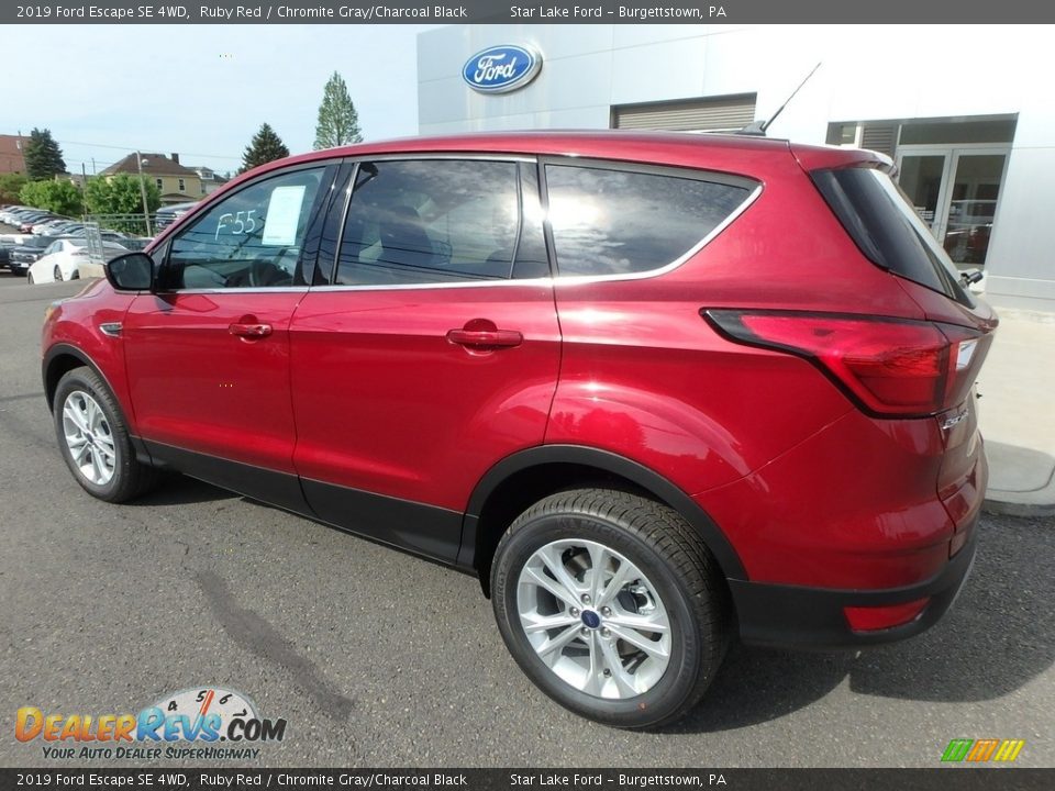2019 Ford Escape SE 4WD Ruby Red / Chromite Gray/Charcoal Black Photo #8