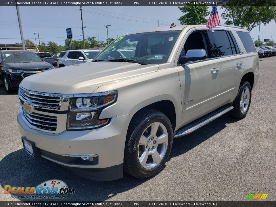 2015 Chevrolet Tahoe LTZ 4WD Champagne Silver Metallic / Jet Black Photo #3