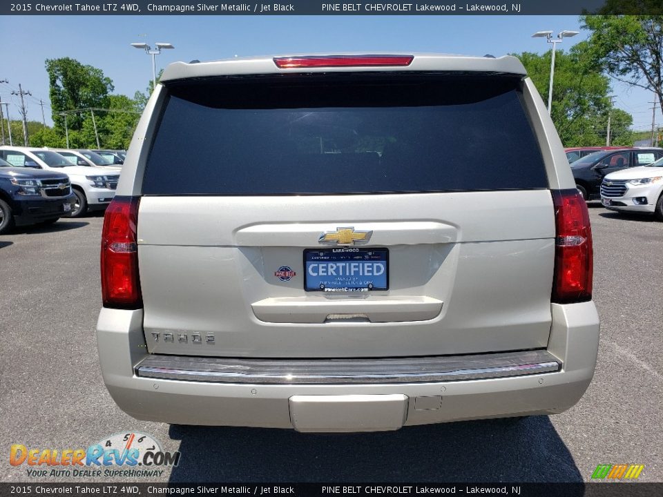 2015 Chevrolet Tahoe LTZ 4WD Champagne Silver Metallic / Jet Black Photo #6