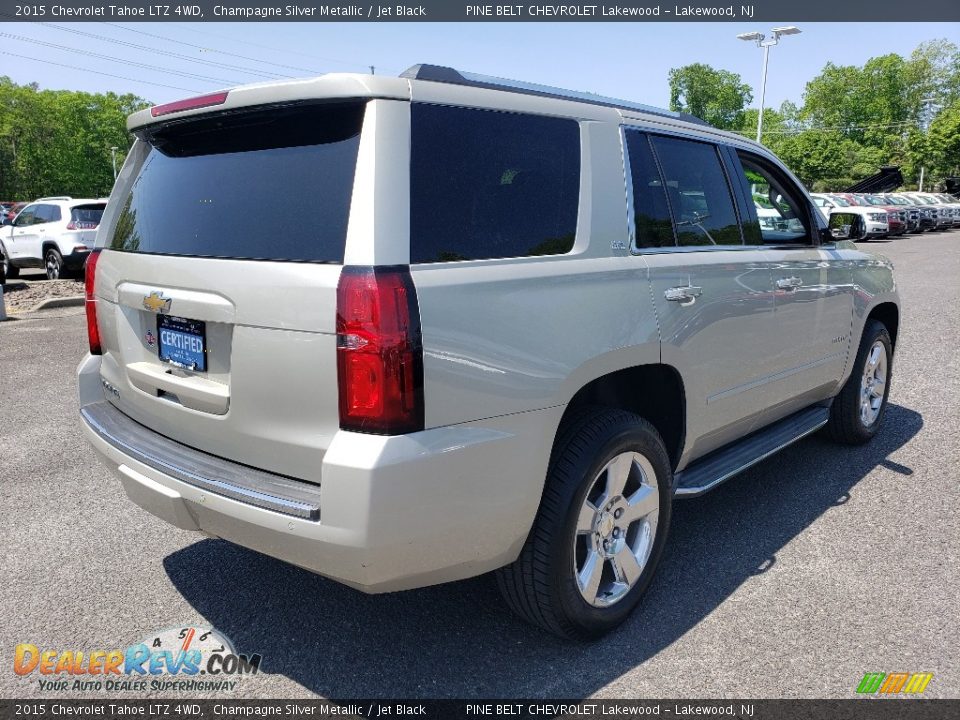 2015 Chevrolet Tahoe LTZ 4WD Champagne Silver Metallic / Jet Black Photo #7