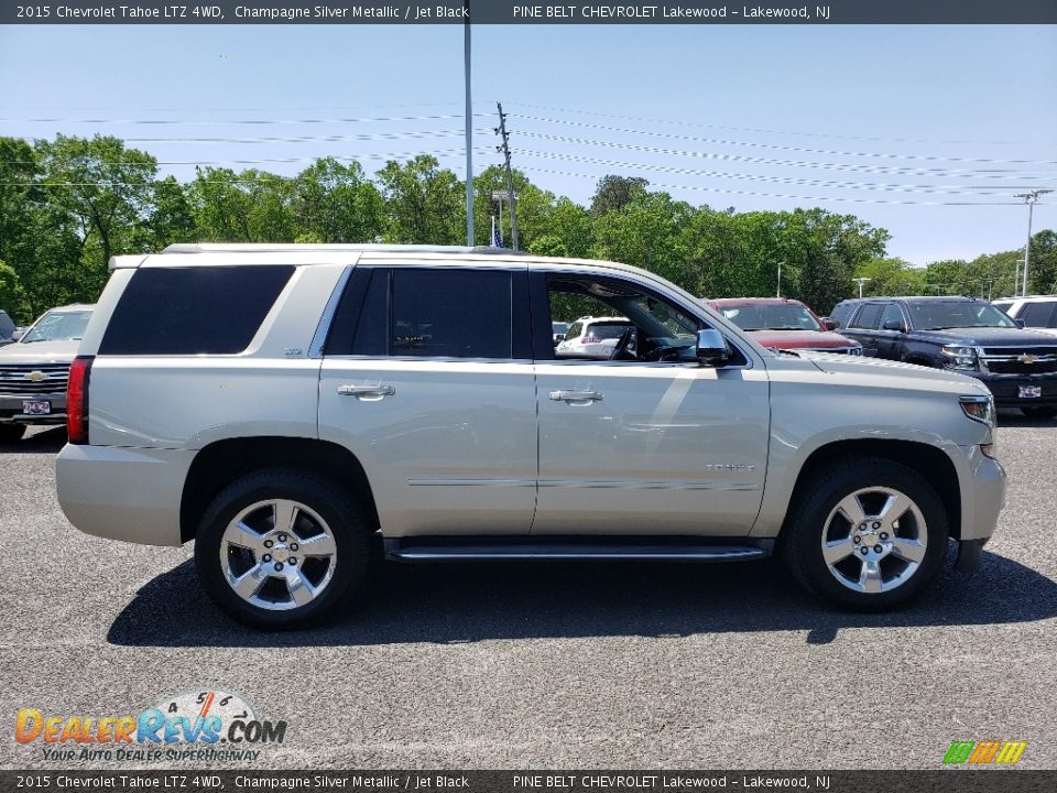 2015 Chevrolet Tahoe LTZ 4WD Champagne Silver Metallic / Jet Black Photo #8