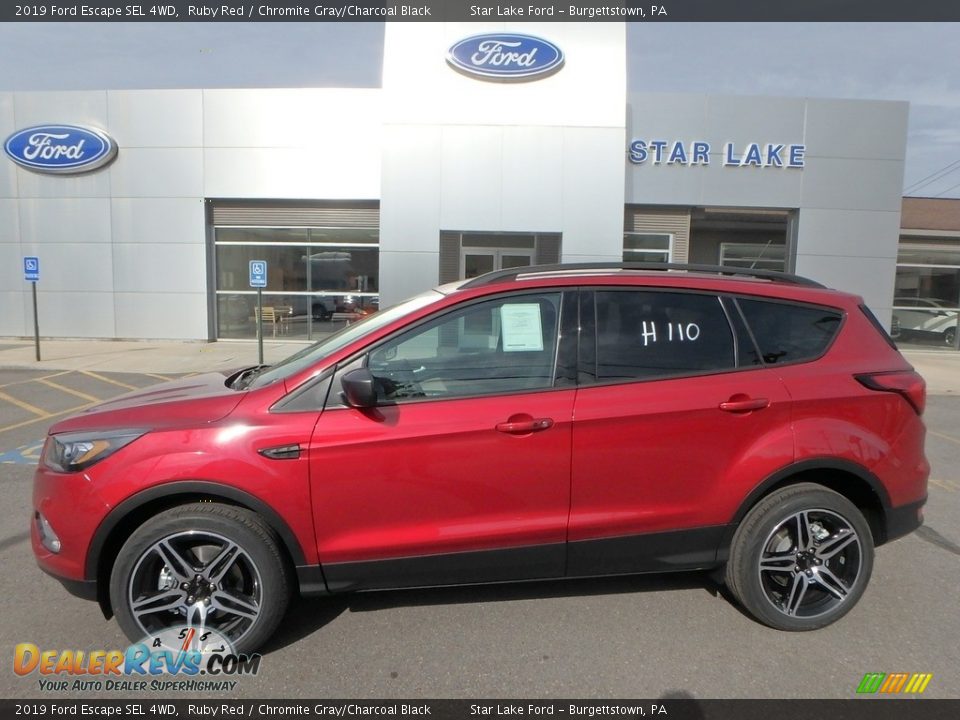 2019 Ford Escape SEL 4WD Ruby Red / Chromite Gray/Charcoal Black Photo #1
