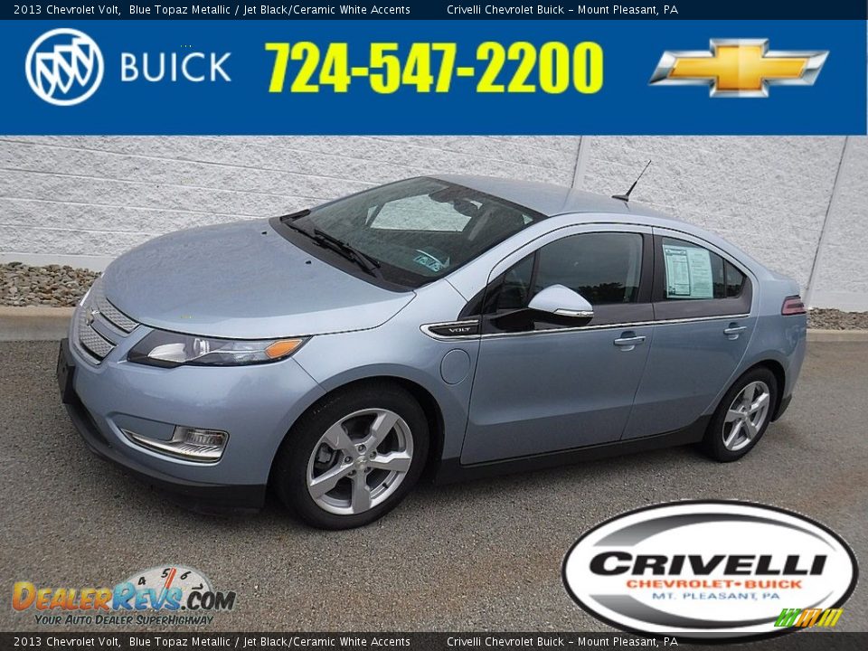 2013 Chevrolet Volt Blue Topaz Metallic / Jet Black/Ceramic White Accents Photo #1