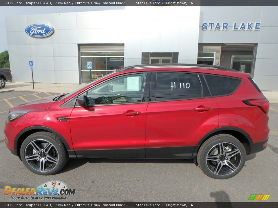 2019 Ford Escape SEL 4WD Ruby Red / Chromite Gray/Charcoal Black Photo #10