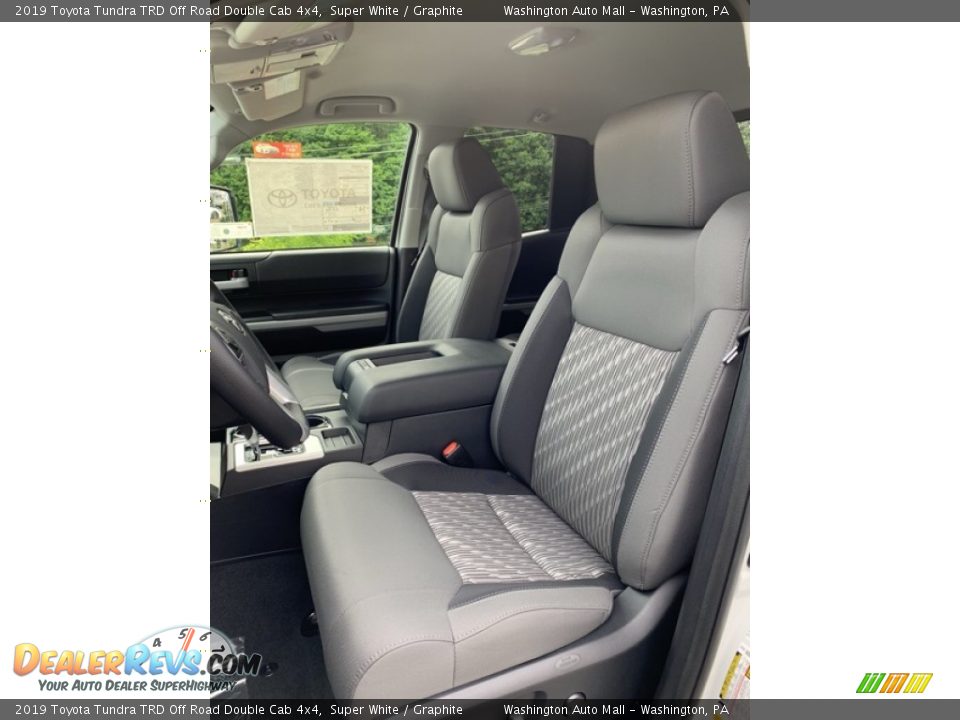 Front Seat of 2019 Toyota Tundra TRD Off Road Double Cab 4x4 Photo #12
