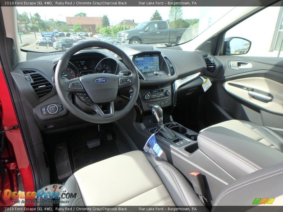 2019 Ford Escape SEL 4WD Ruby Red / Chromite Gray/Charcoal Black Photo #13