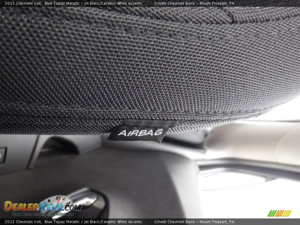 2013 Chevrolet Volt Blue Topaz Metallic / Jet Black/Ceramic White Accents Photo #14