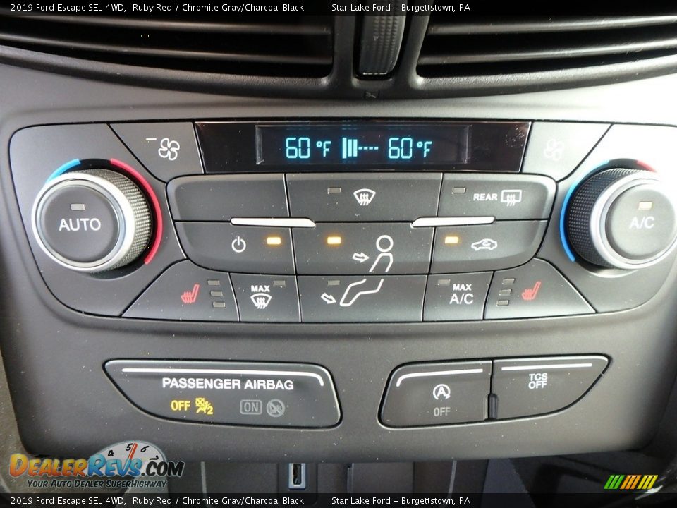 2019 Ford Escape SEL 4WD Ruby Red / Chromite Gray/Charcoal Black Photo #20