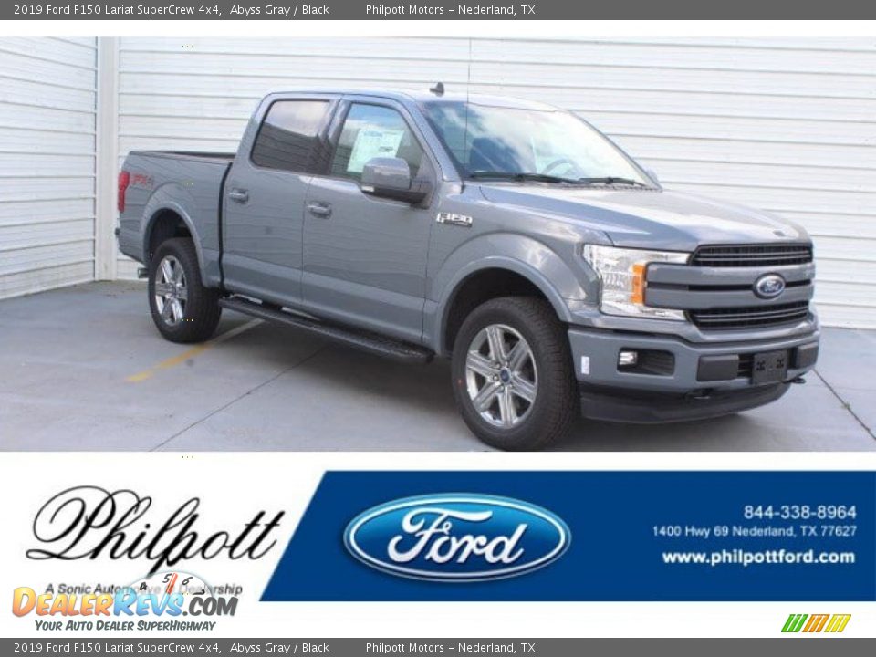 2019 Ford F150 Lariat SuperCrew 4x4 Abyss Gray / Black Photo #1