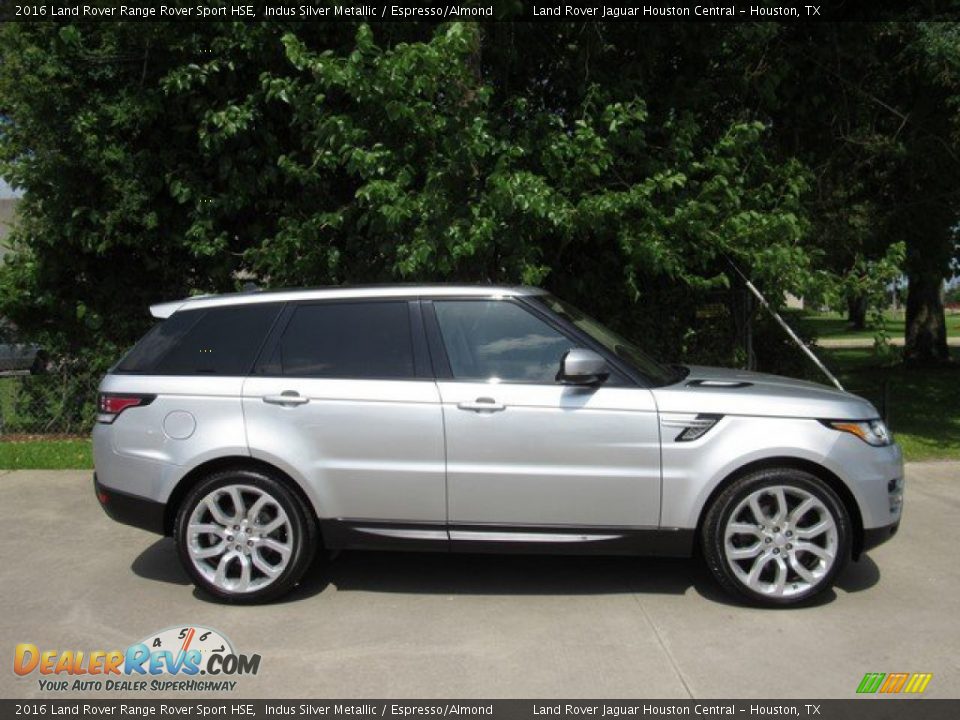 2016 Land Rover Range Rover Sport HSE Indus Silver Metallic / Espresso/Almond Photo #7