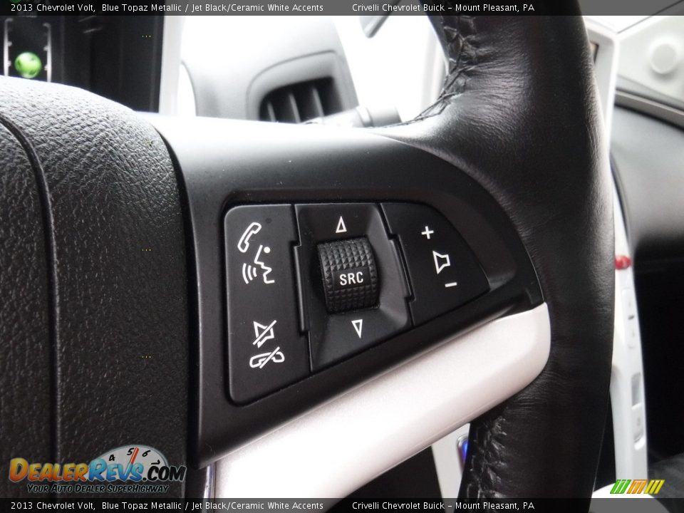2013 Chevrolet Volt Blue Topaz Metallic / Jet Black/Ceramic White Accents Photo #22