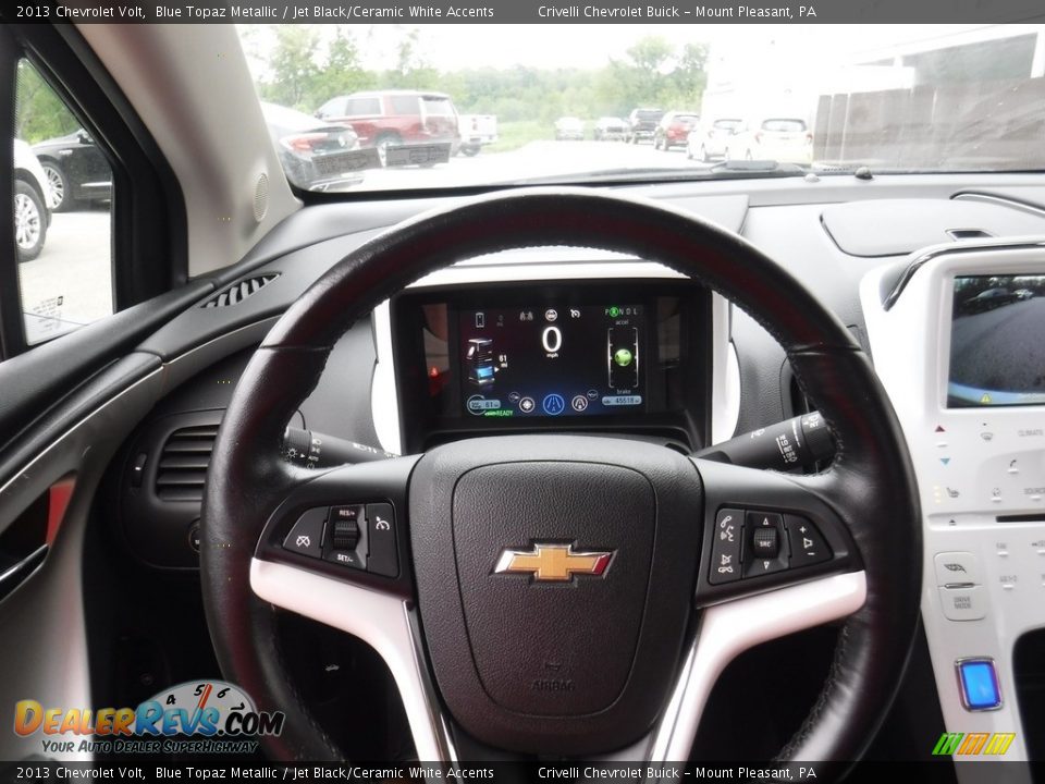 2013 Chevrolet Volt Blue Topaz Metallic / Jet Black/Ceramic White Accents Photo #26