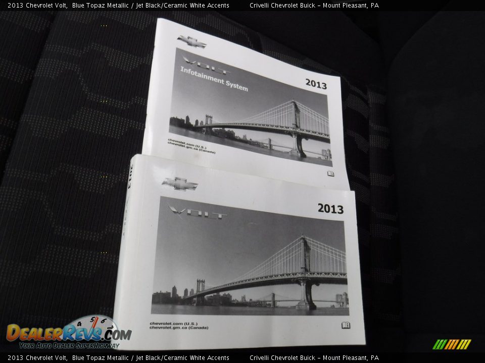 2013 Chevrolet Volt Blue Topaz Metallic / Jet Black/Ceramic White Accents Photo #31