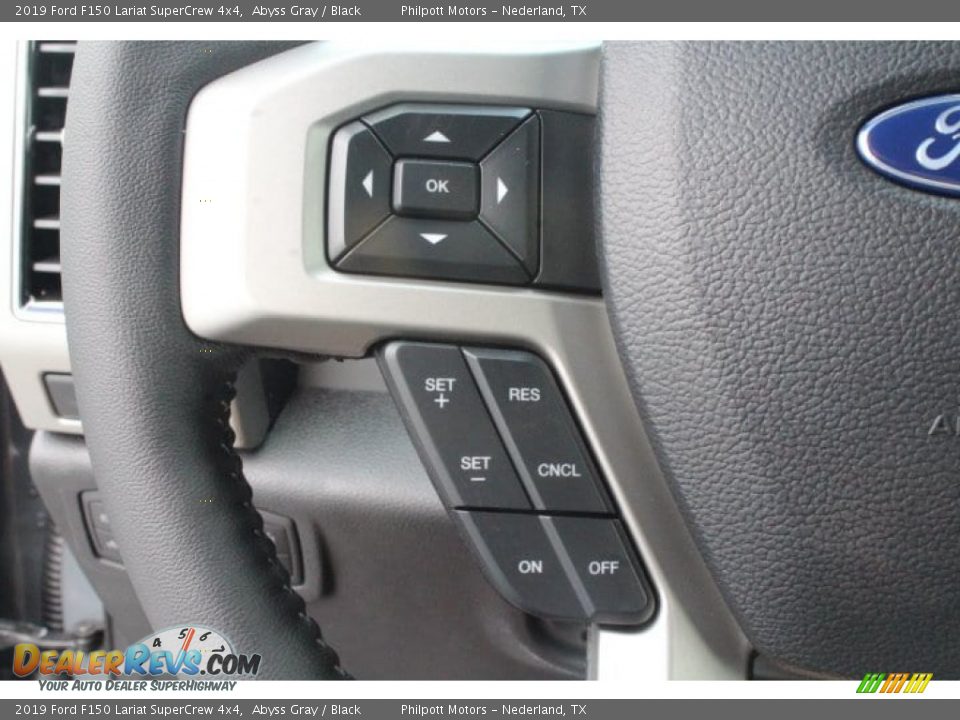 2019 Ford F150 Lariat SuperCrew 4x4 Abyss Gray / Black Photo #16