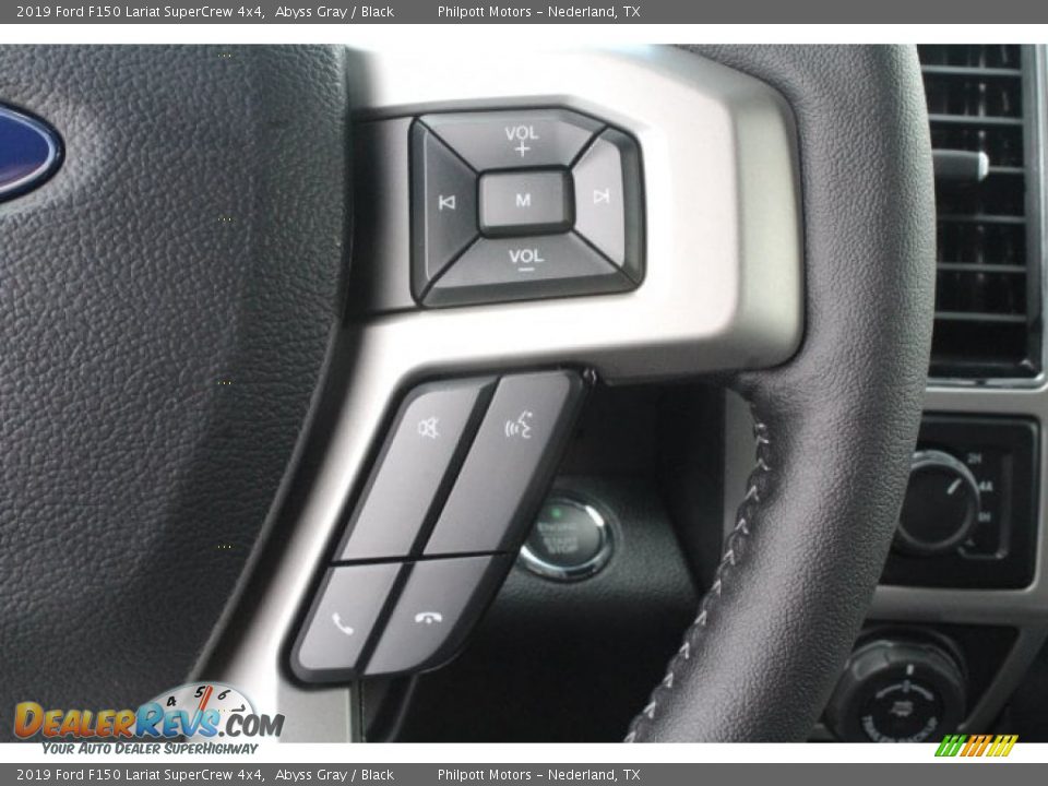 2019 Ford F150 Lariat SuperCrew 4x4 Abyss Gray / Black Photo #17