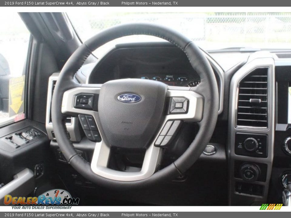 2019 Ford F150 Lariat SuperCrew 4x4 Abyss Gray / Black Photo #21