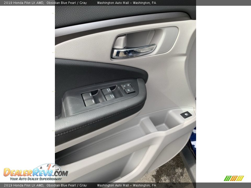 2019 Honda Pilot LX AWD Obsidian Blue Pearl / Gray Photo #11