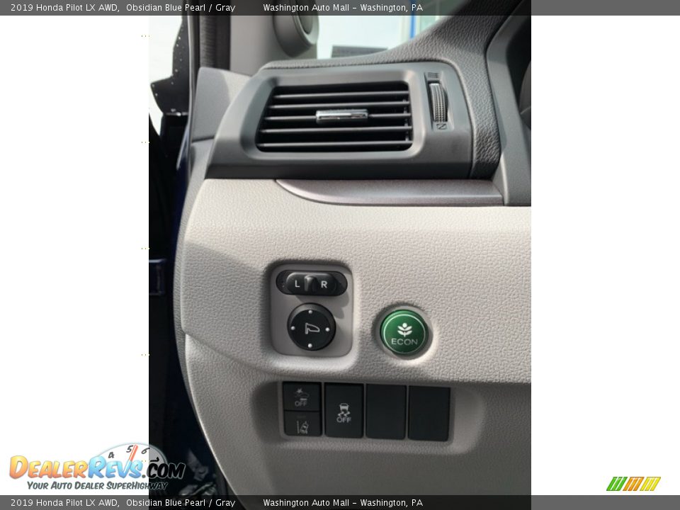 2019 Honda Pilot LX AWD Obsidian Blue Pearl / Gray Photo #12