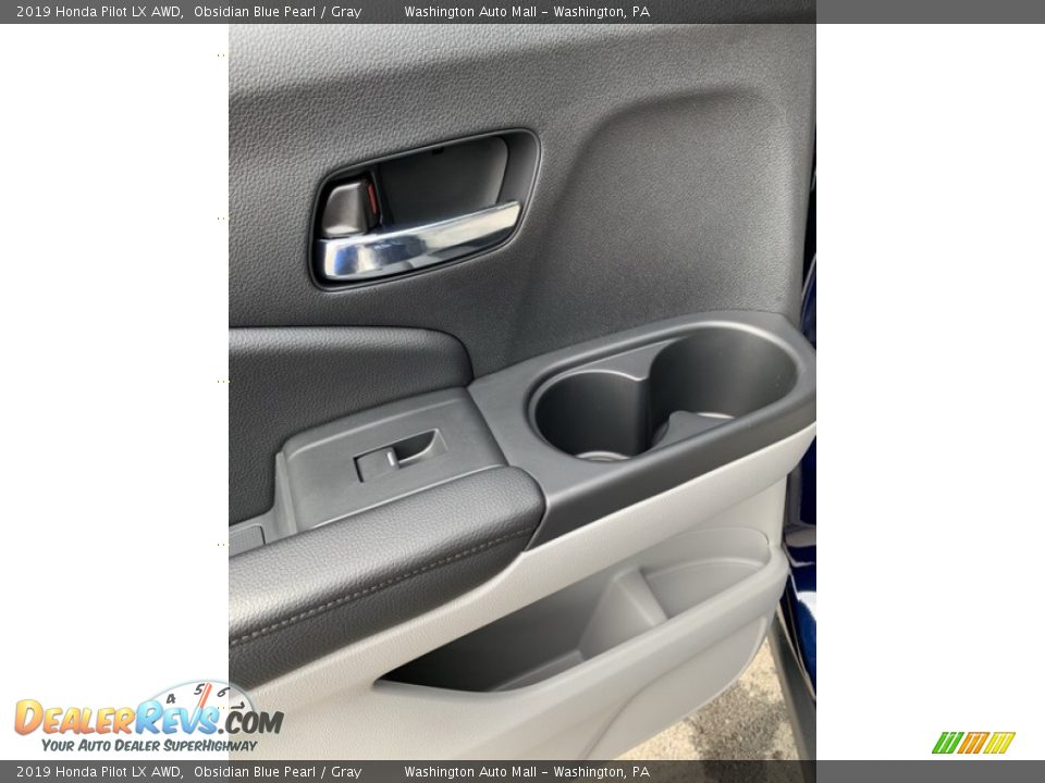 2019 Honda Pilot LX AWD Obsidian Blue Pearl / Gray Photo #17