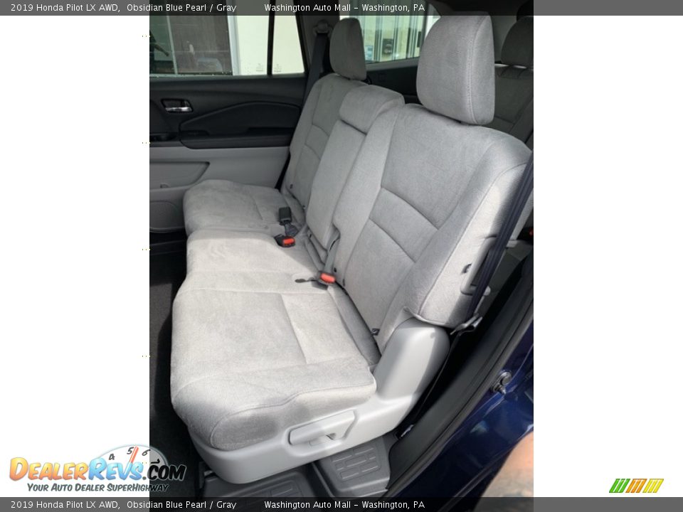 2019 Honda Pilot LX AWD Obsidian Blue Pearl / Gray Photo #18