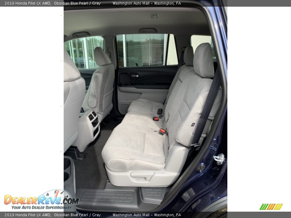 2019 Honda Pilot LX AWD Obsidian Blue Pearl / Gray Photo #19