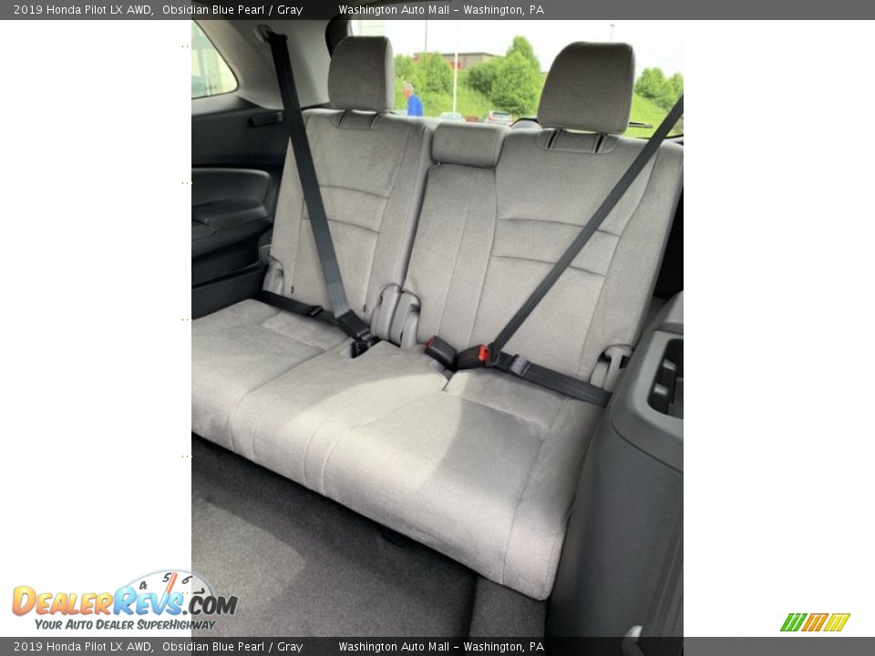 2019 Honda Pilot LX AWD Obsidian Blue Pearl / Gray Photo #20