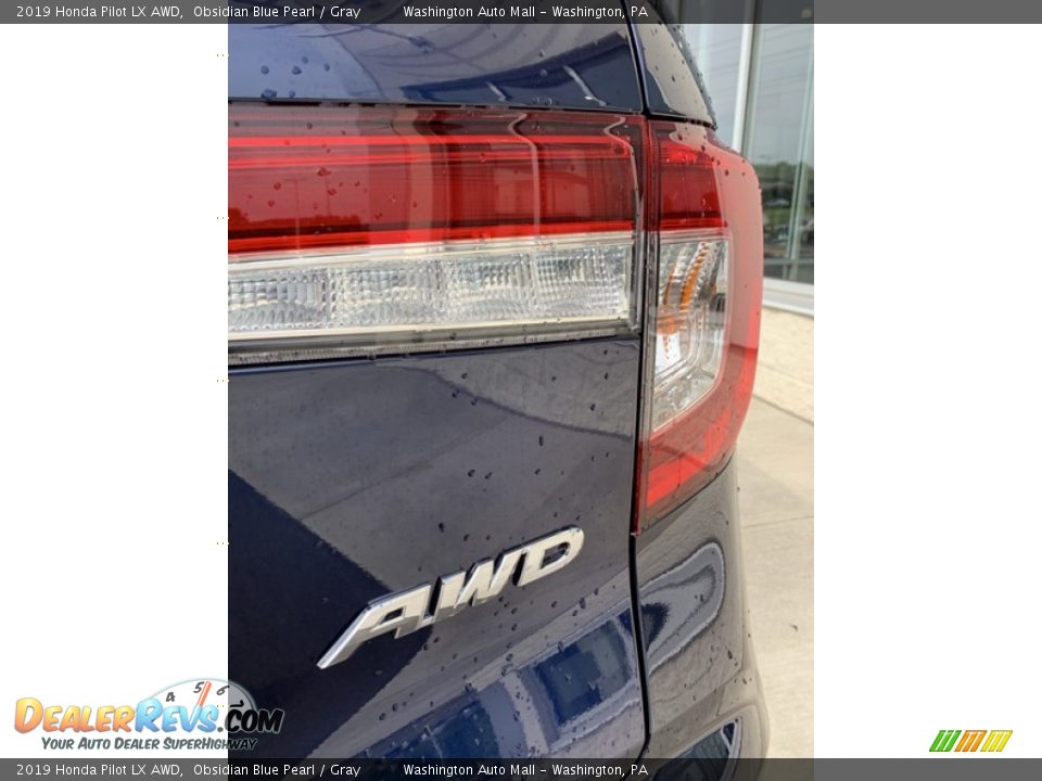 2019 Honda Pilot LX AWD Obsidian Blue Pearl / Gray Photo #23