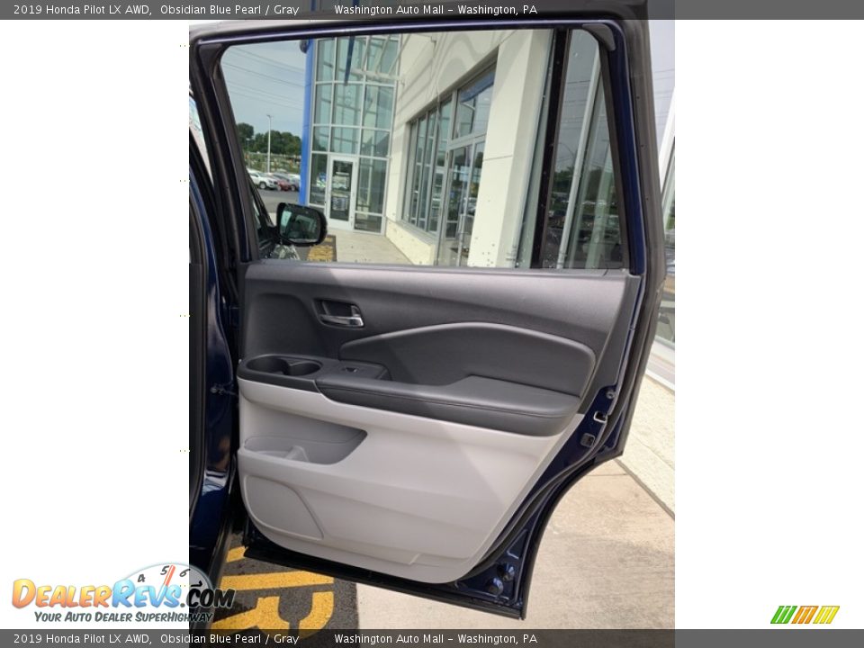 2019 Honda Pilot LX AWD Obsidian Blue Pearl / Gray Photo #24