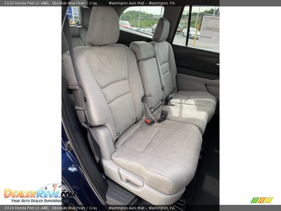 2019 Honda Pilot LX AWD Obsidian Blue Pearl / Gray Photo #25