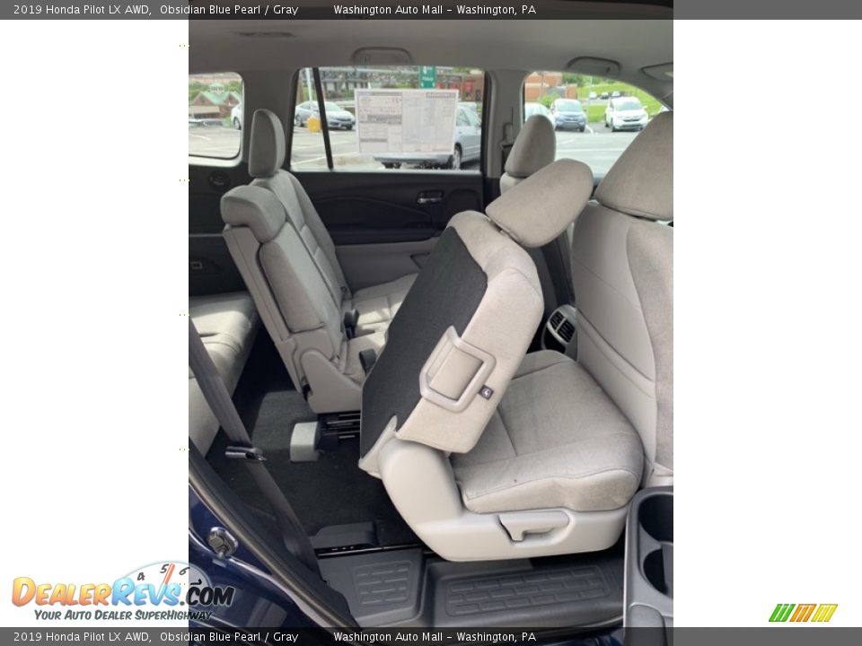 2019 Honda Pilot LX AWD Obsidian Blue Pearl / Gray Photo #26
