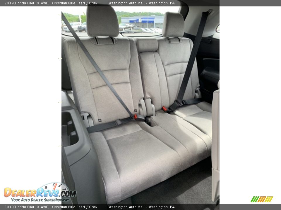 2019 Honda Pilot LX AWD Obsidian Blue Pearl / Gray Photo #27